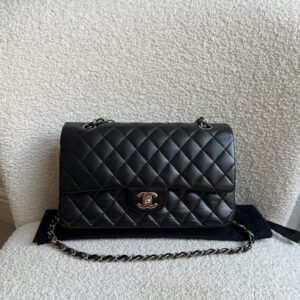 Chanel Medium Classic Flap in Black Lambskin