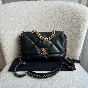 Chanel Small 19 in Black Lambskin