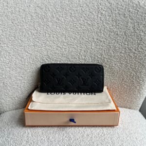 Louis Vuitton Clemence Wallet in Black Empreinte
