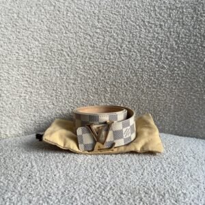 Louis Vuitton Initials Belt Damier Azur Size 85