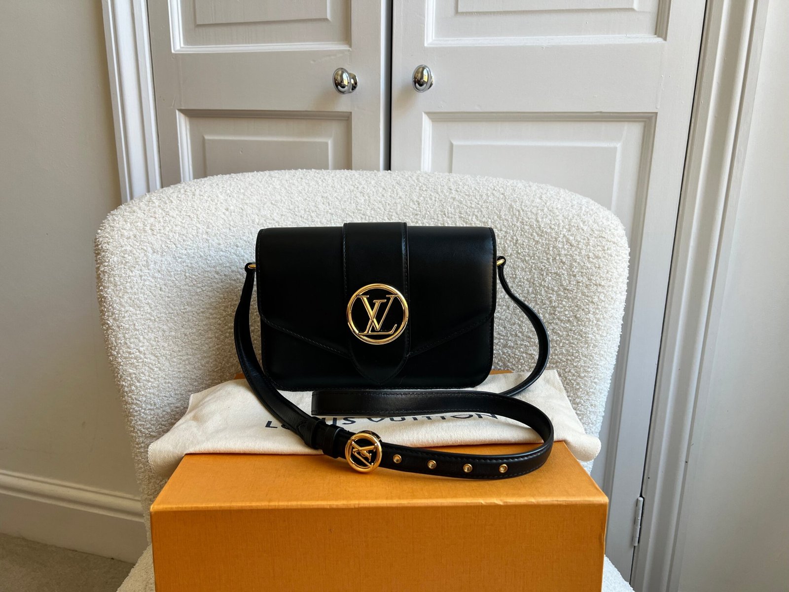 Louis Vuitton Pont 9 Black Bag