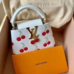Louis Vuitton x Takashi Murakami Capucines Mini  Cerise Blanc  Limited Edition
Brandnew fullset